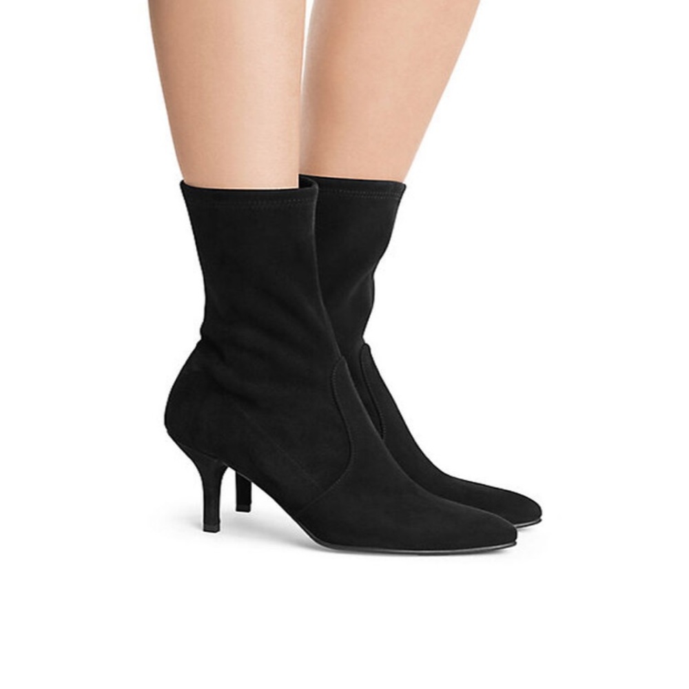 Stuart Weitzman Cling Bootie in Black, Size 9.5